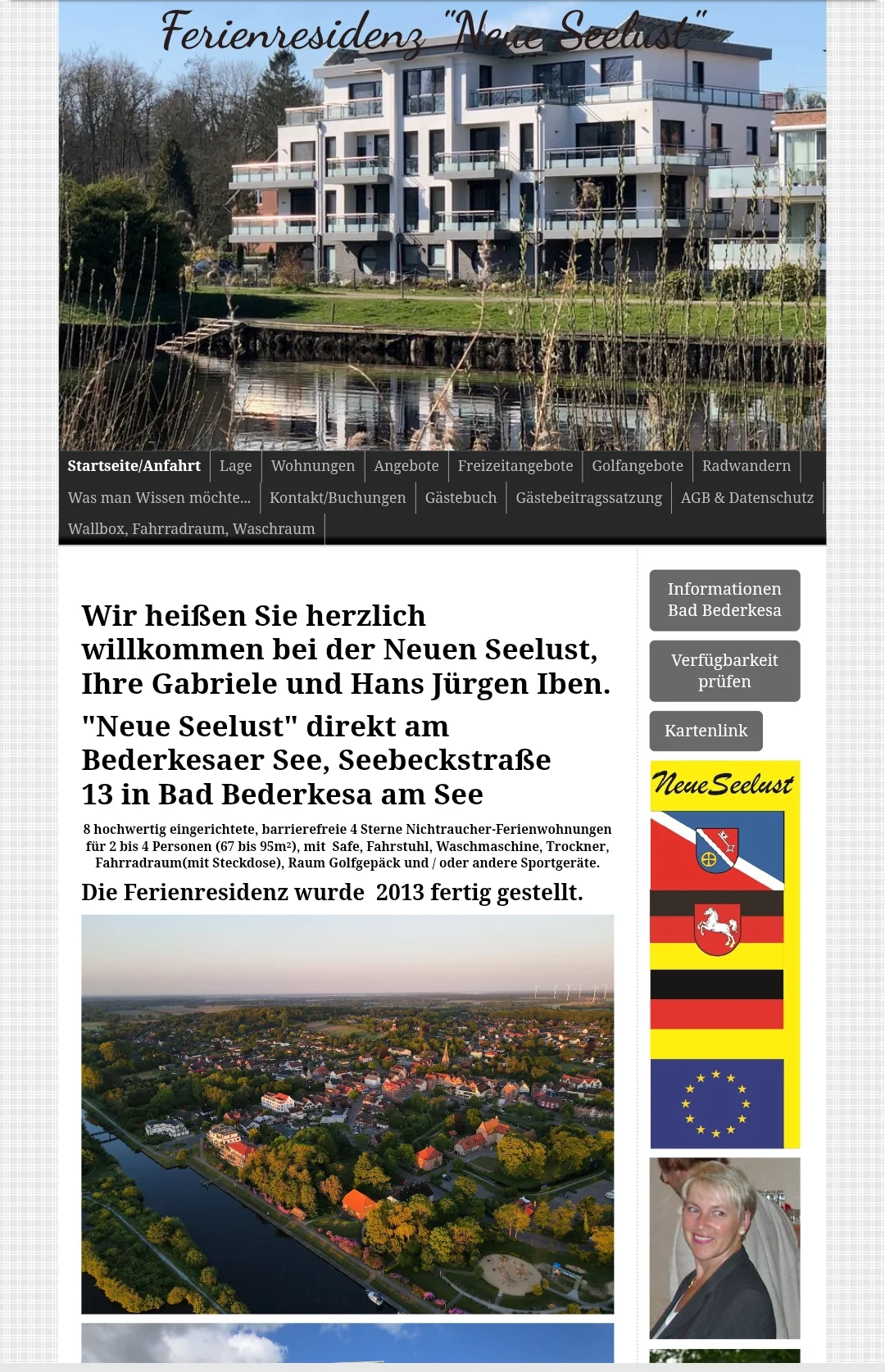 Bisheriger Internetauftritt der Neuen Seelust